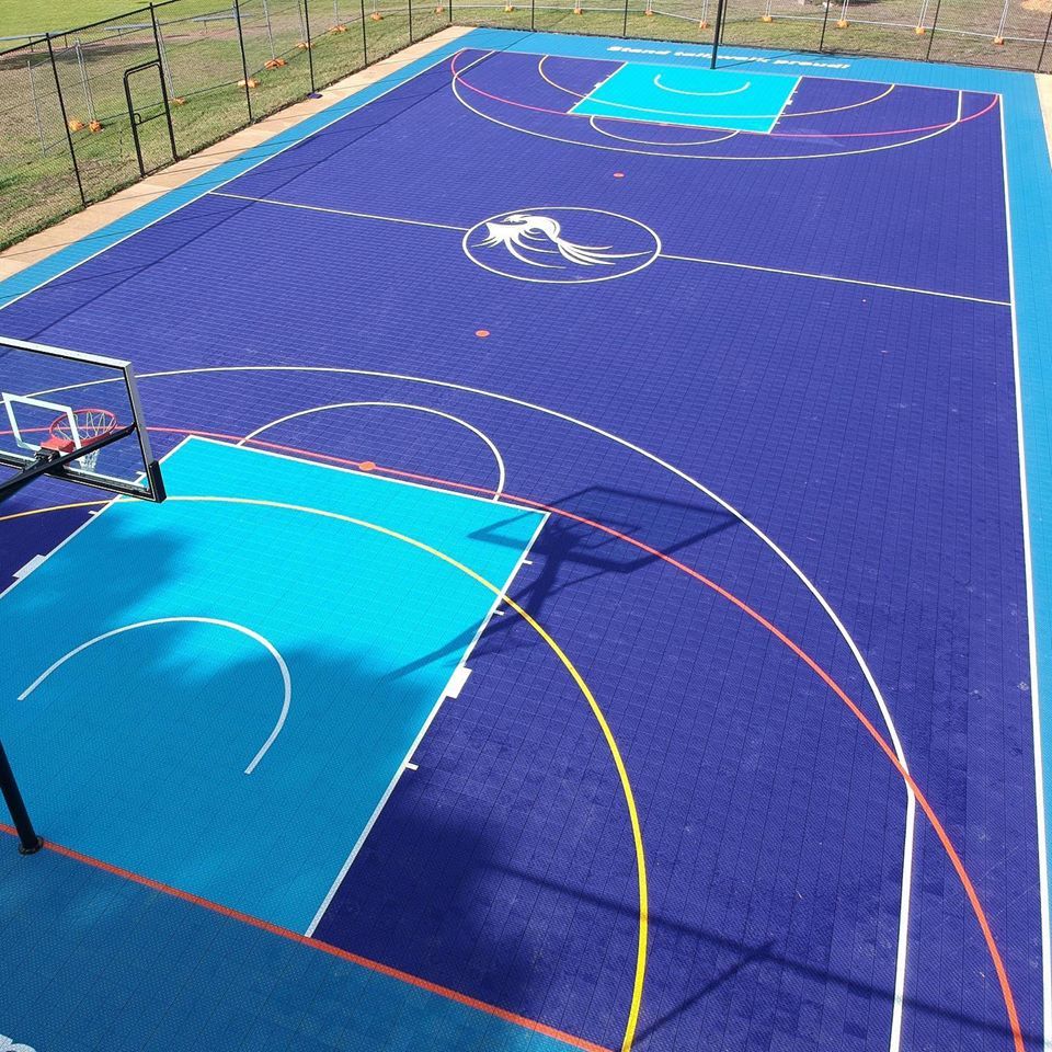 Dalle renforcée personnalisable Dynamic Elite - Traitée anti-UV avec 32 coussins en plastique PET pour aires de jeux et terrains de sport_8