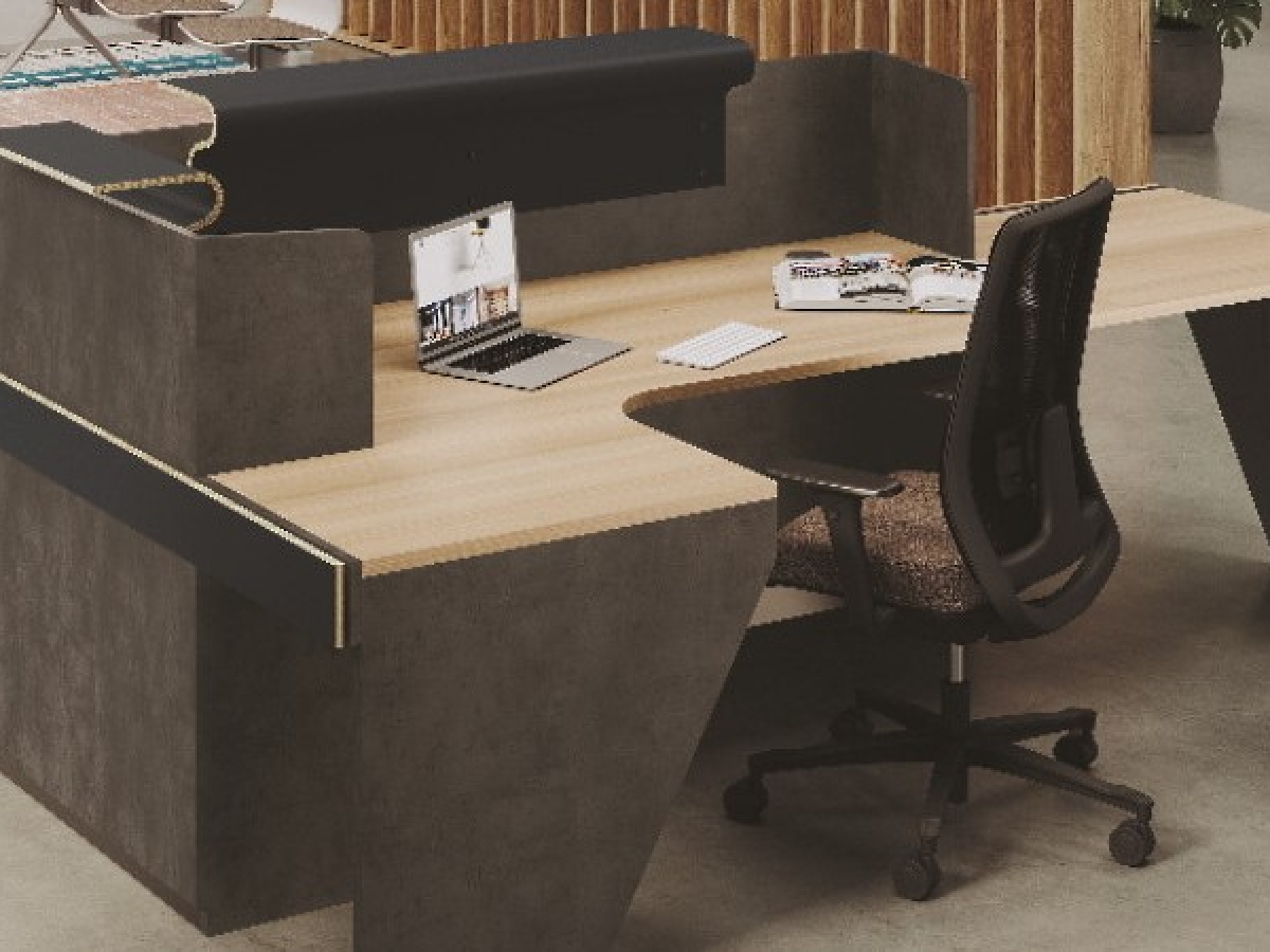 Banque d'accueil fonctionnelle et lumineuse - ATLAS - Design épuré avec éclairage LED et configurations modulables_8
