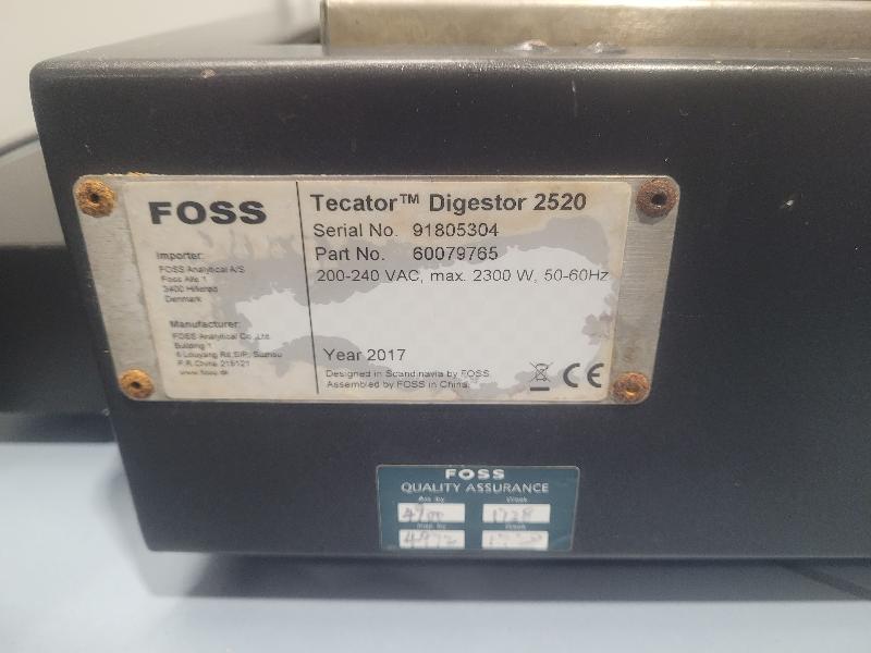 Digesteur Tecator Line 2520 Unité de digestion FOSS_8