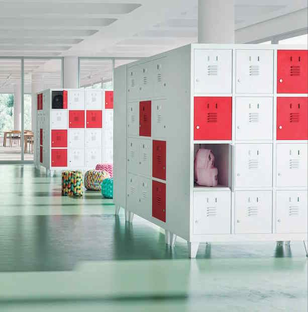 Vestiaires compacts TASK - demi-cases - pour bureaux ou industries propres - 2 portes par colonne - largeur 30 ou 40 cm_8