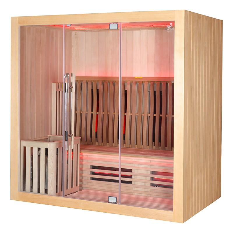 SAUNA COMBI BOREAL® ELÉGANCE 4 - 200X125 INFRAROUGE + VAPEUR_8