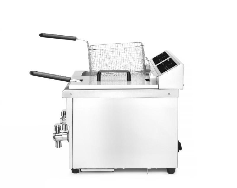 Friteuse à induction avec robinet de vidange 2x8L 230V HENDI_8