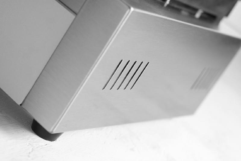Grill de contact Panini Complètement rainuré 340x230mm HENDI_8