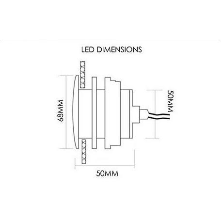 Kit éclairage étanche IP68 RGB - Spots encastrables 68mm ou 110mm avec contrôle télécommande ou bouton_8