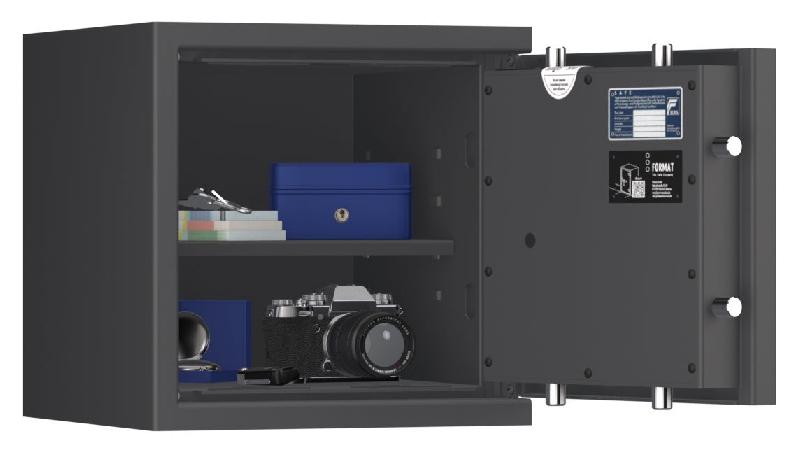 Coffre-fort FORMAT Lyra 2 Classe I - Anti-effraction certifié EN 1143-1 - Serrure électronique La Gard ComboGard Pro / Graphite RAL 7024_8