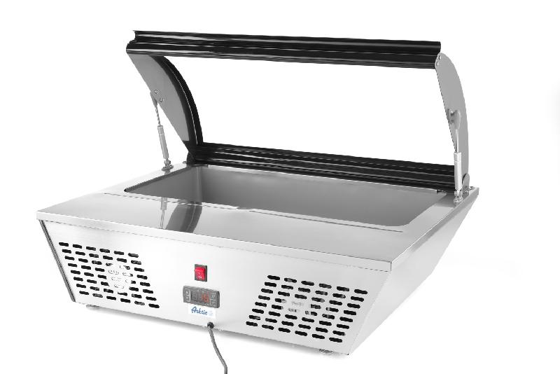 Vitrine de table à salade réfrigérée 8xGN1/6 positive 67L HENDI_8