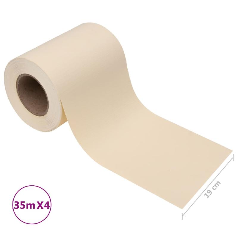 Vidaxl écrans d'intimité de jardin 4 pcs pvc 35x0,19 m crème 147857_8