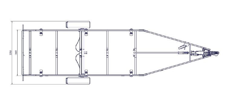 7m-2m20 1x1800kg - 1800 kg - VLEMMIX - Remorque Porte-Bateau_8