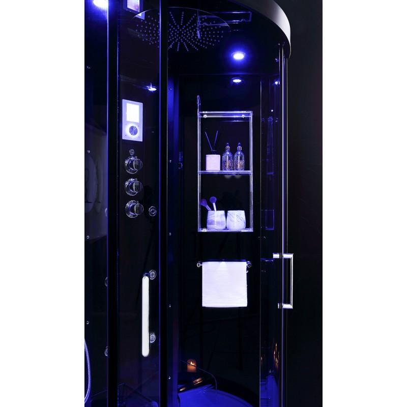 CABINE DOUCHE HAMMAM ARCHIPEL® QDR 90C BLACK_8