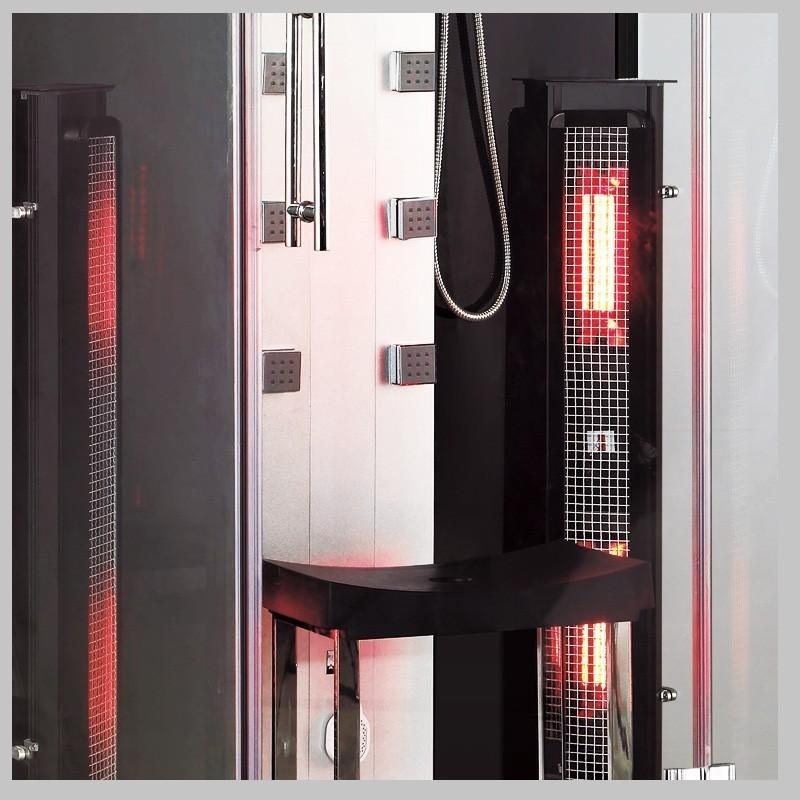 DOUCHE BOREAL® COMBI INFRASTEAM DUO 145 - HAMMAM + INFRAROUGE À SPECTRE TOTAL_8