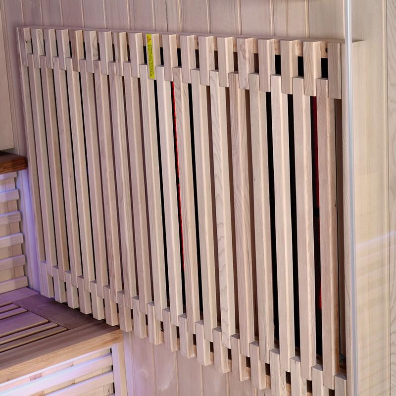 SAUNA COMBI BOREAL® ELÉGANCE PRO 6 - 200X200 INFRAROUGE + VAPEUR_8