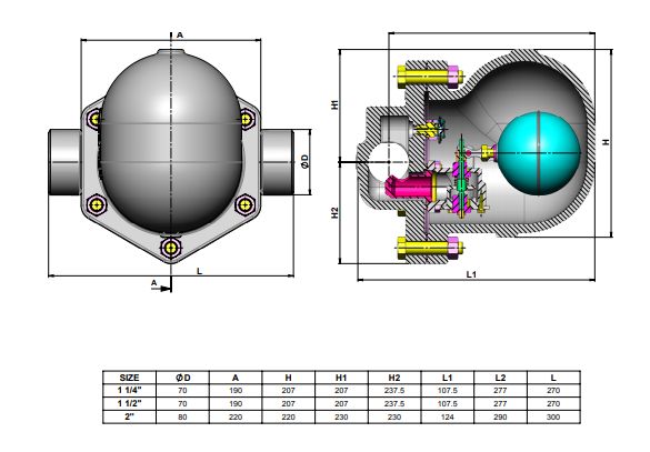 SK-50 pour systèmes nécessitant une évacuation de condensat rapide