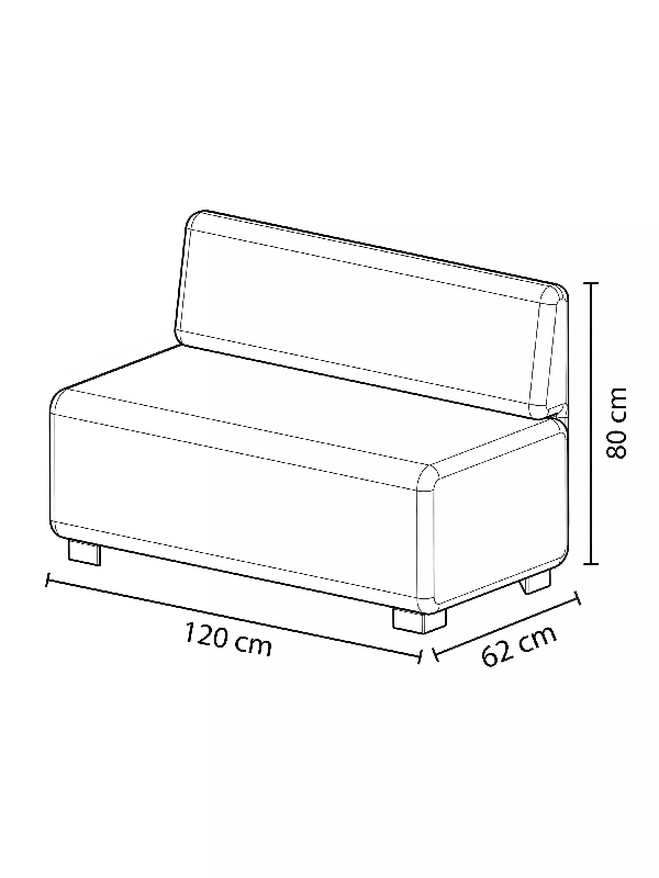 Canapé 2 places bleu denim_8