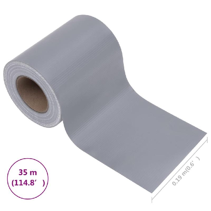 Vidaxl écran d'intimité de jardin pvc 35x0,19 m gris clair mat 147871_8