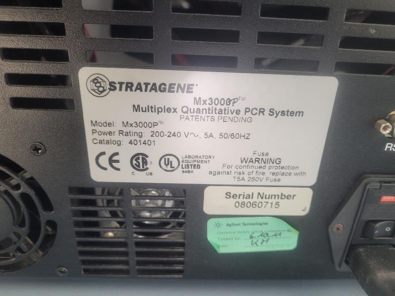 Système qPCR Agilent Stratagene Mx3000p 96 puits_8