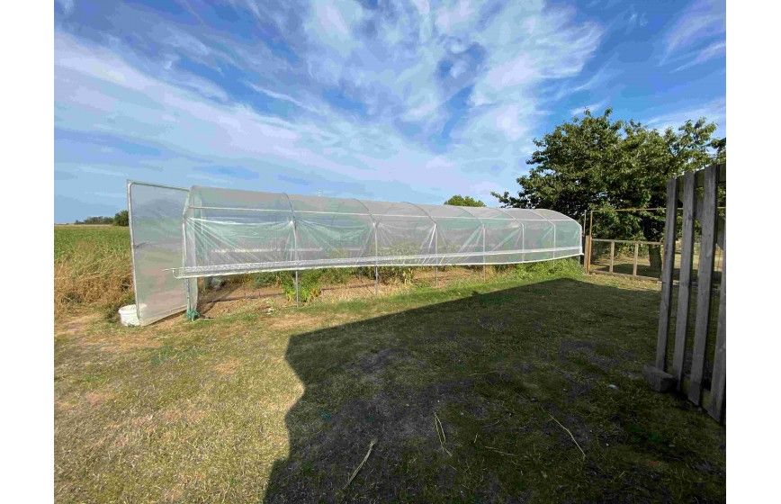 Serre tunnel pied droit pour une meilleure optimisation d'accès aux cultures  - 4 SAISONS_8