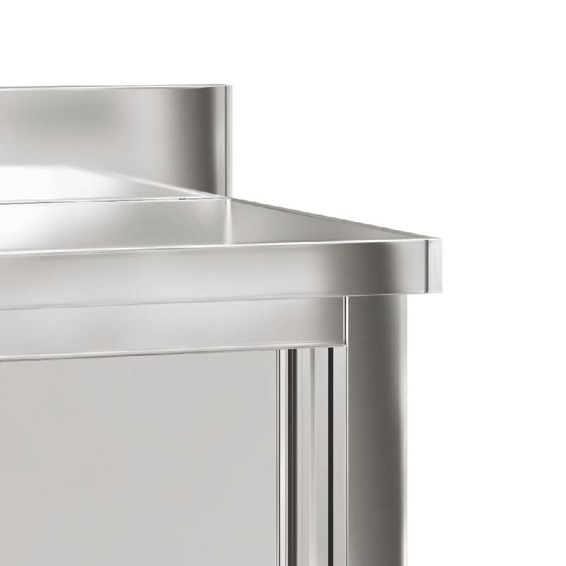 Vidaxl table de travail de cuisine avec portes coulissantes inox 376441_8
