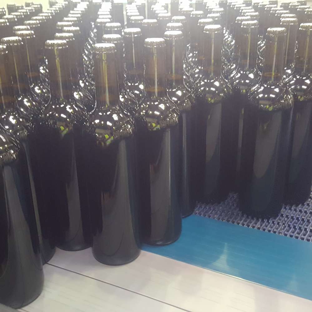 Convoyeur d'accumulation et aligneur en inox, 30000 bouteilles par heure, pour l'agroalimentaire, le pharmaceutique et la cosmétique - cms_8