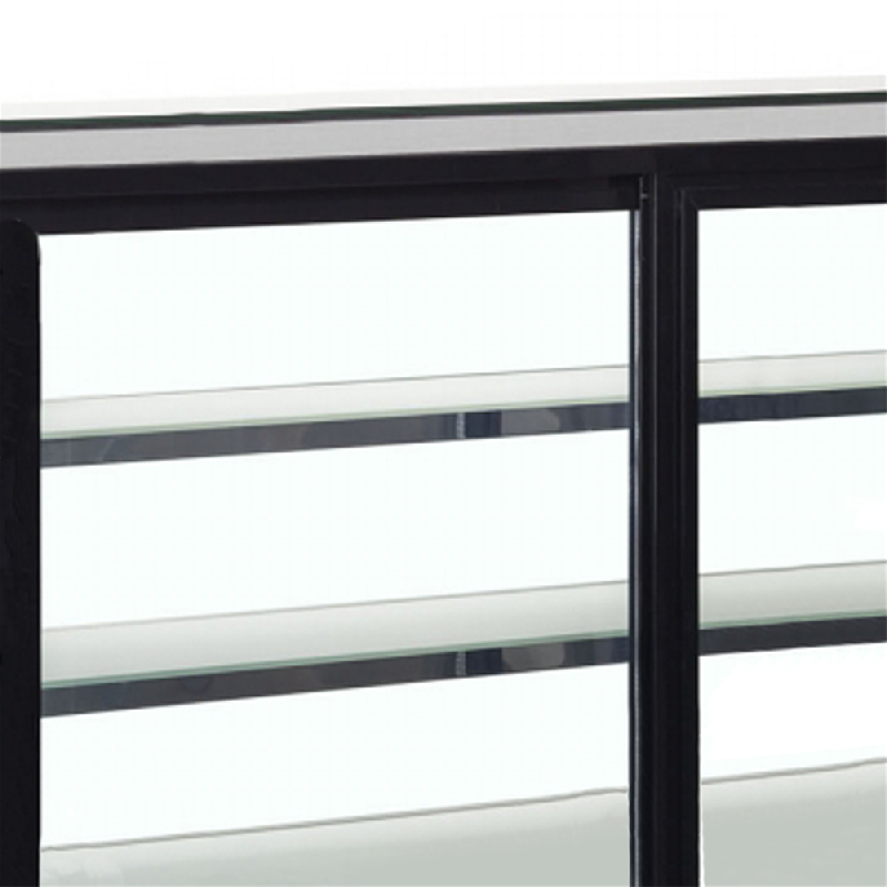 Comptoir réfrigéré LPD1500F/BLACK - haut de gamme avec vitre double vitrage et froid ventilé_8