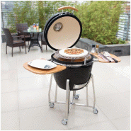 Barbecue kamado sur chariot avec tablettes - Buffalo - DR826_8