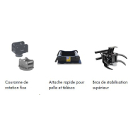 Grappin coupeur forestier - Couteau fixe en Hardox 400 - Compatible mini-pelle, tracteur et grue_8