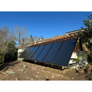 Panneaux solaires thermiques haut de gamme - Capteurs isolés par laine de roche et sous-vide à plan vitré rechargeable_8