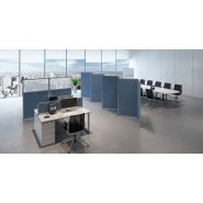 Cloison acoustique REY - mélamine, tissu ou acoustique - 9 coloris mélamine et 19 coloris tissu_8