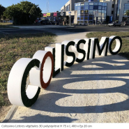 Lettres et logo végétales 3D en polystyrène - Lettres, Herbe synthétique pour l'intérieur et l'extérieur, Blanc_8