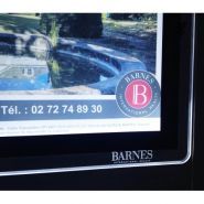 Porte-affiche LED Mega - 6000 lumens - Formats A4 et A3 - Gravure personnalisée_8