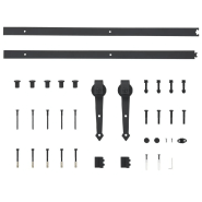 Vidaxl porte coulissante et kit de quincaillerie 70x210 cm pin massif 3203203_8