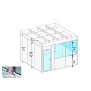 Cabine d'atelier en kit avec plafond - Novokit - 2 modules 4 faces pour bricoleurs_8