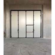 Porte pliante industrielle - Panneaux rigides anti-cambriolage - Hermétique et sécurisée_8