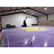 Dalle personnalisable à revêtement lisse pour aires de jeu - Parquet Pro - Imitation parquet intérieur, système renforcé et réduction phonique_8