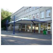 Préaux en toile - modèles de 50m², 52m² et 69m² pour école - TEMPO avec structures galvanisées_8