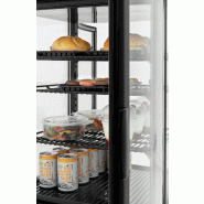 Mini-vitrine réfrigérée 64L2T noire 700358GV1 Bartscher_8