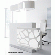 Borne d'accueil Organic avec système d'illumination - MDD - 130, Blanc brillant, A droite_8