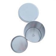Boîte métal cylindrique argentée - Diamètre 90 mm x Hauteur 140 mm - Réf. BE000006_8
