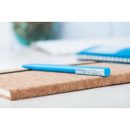 Stylo à bille en plastique - mouvement spécial du clip - encre bleue_8