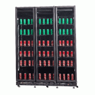 Réfrigérateur 3 portes en verre noir nap-1200 l1600 7455.1920 COMBISTEEL_8