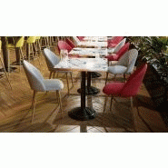 Table New York - Restootab, élégante et urbaine avec piétement en fonte, plateaux personnalisables_8