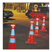 Mallette de 6 balises de signalisation à leds rechargeables (Orange ou Bleu)_8