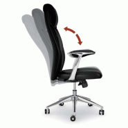 Fauteuil de Direction cuir VIC - Mobel Linea - cuir noir_8