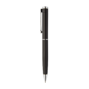 Set de stylos publicitaires - Stylo à bille et roller en aluminium texturé - Boîte cadeau noire_8