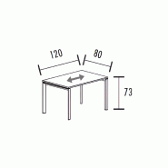 Bureau individuel avec retour piètement ouvert So Sierro_8