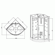 CABINE DOUCHE HAMMAM DUO ARCHIPEL® QDR 115C BLACK_8