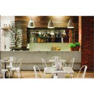 Chaise de terrasse style vintage - Structure acier - Usage intérieur/extérieur - Lot de 4 unités_8