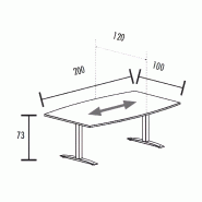Table de réunion jusqu'à 12 personnes So Albox_8
