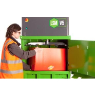 Petite presse à balles verticale - Compacteur pour glassine - recyclage des supports siliconés. Petite presse à balles verticale - Compacteur pour glassine - recyclage des supports siliconés.