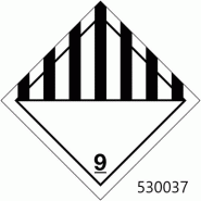 Étiquette matières dangereuses - 530020 – 10 x 10 cm - 