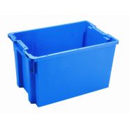 Caisse gerbable et emboitable pour usage alimentaire